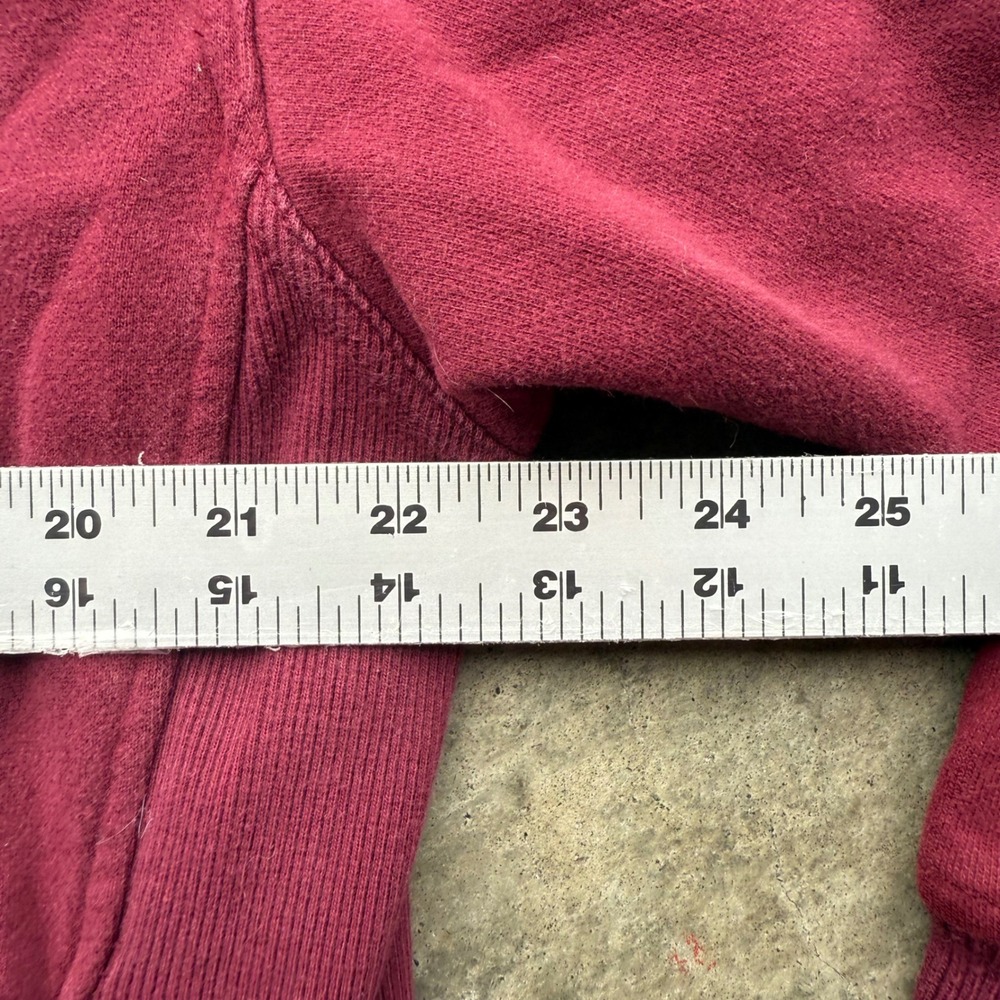 Nike Team Virginia Tech Hokies Quarter Zip Vintage Maroon Orange Mens Medium - Picture 7 of 8